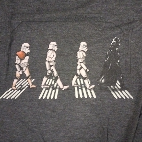 Star Wars "Death Star Road" Vintage Style Charcoal S/S Tee - Men's Size L - Picture 2 of 4